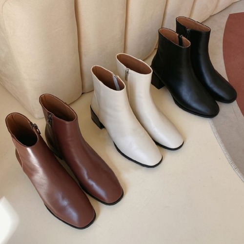 Real cowhide boots